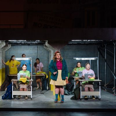 Opera singers performing on stage